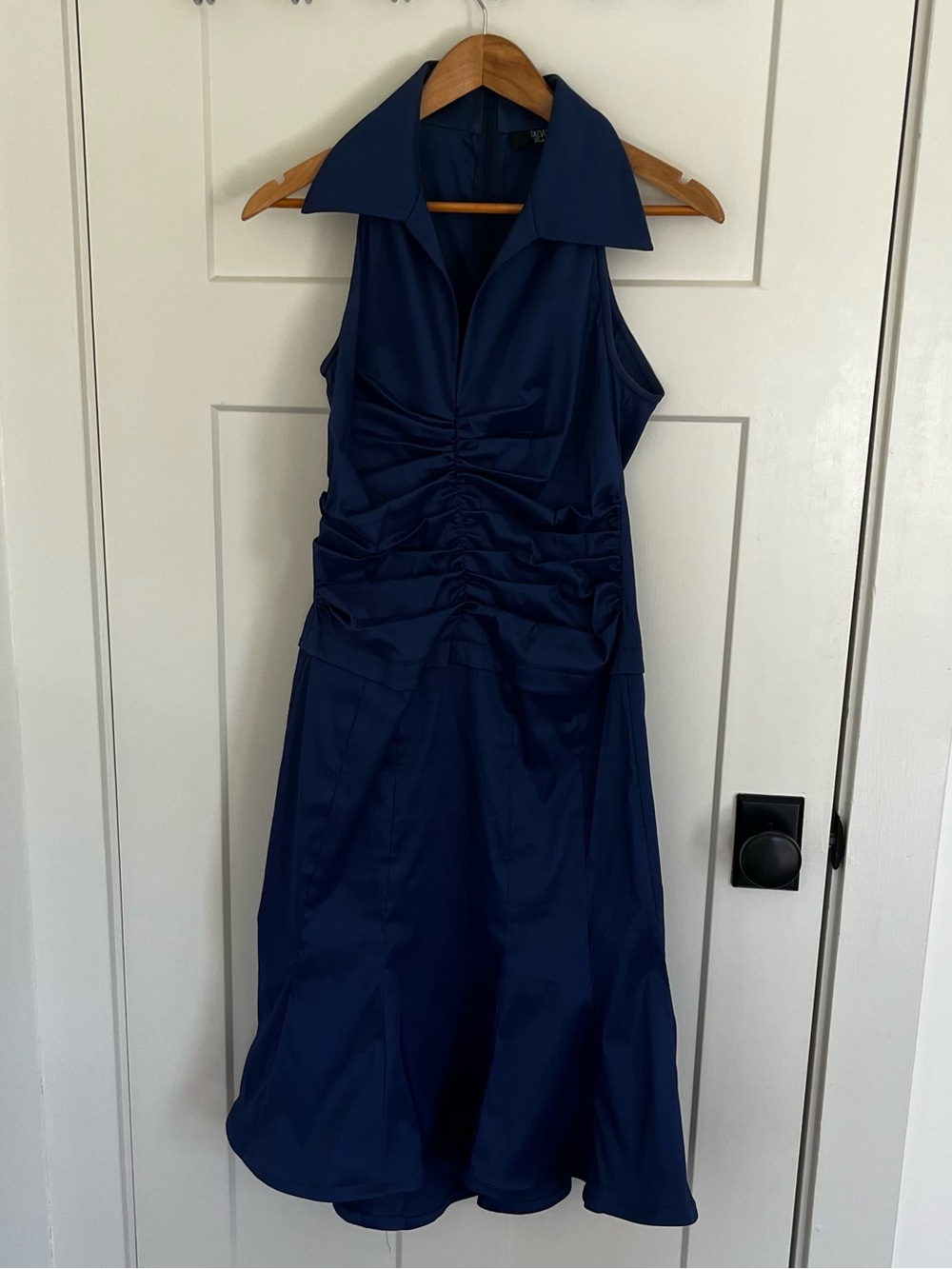Tadashi Shoji Ruched Collar Dress